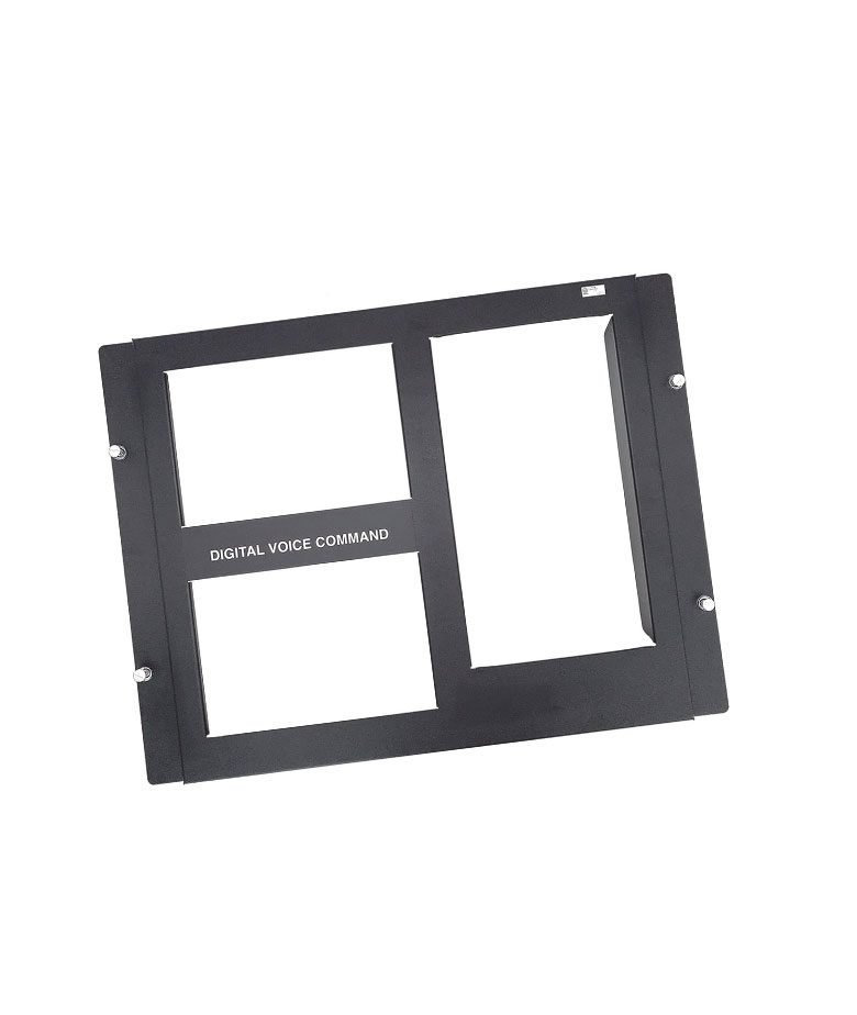 Placa de 2 Fila para DVC / Compatible con Gabinetes Serie CAB-4 de NOTIFIER / Color Negro