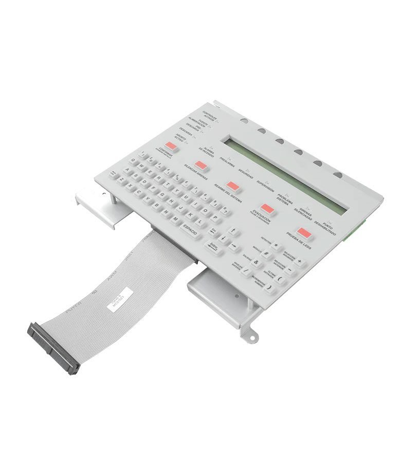 Teclado KDM-R2-SP, Retroiluminado, Montaje en Panel, 80 Caracteres - Notifier