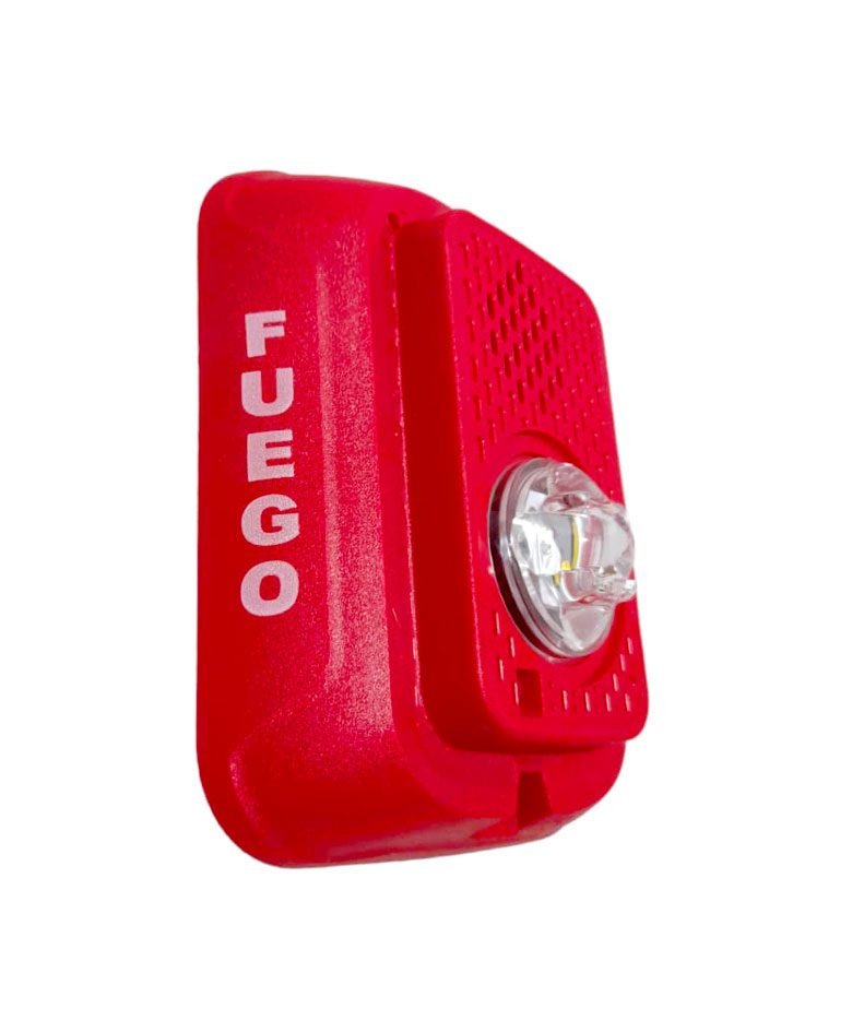 P2RLED-SP Sirena con luz LED Estroboscopica 2 Hilos