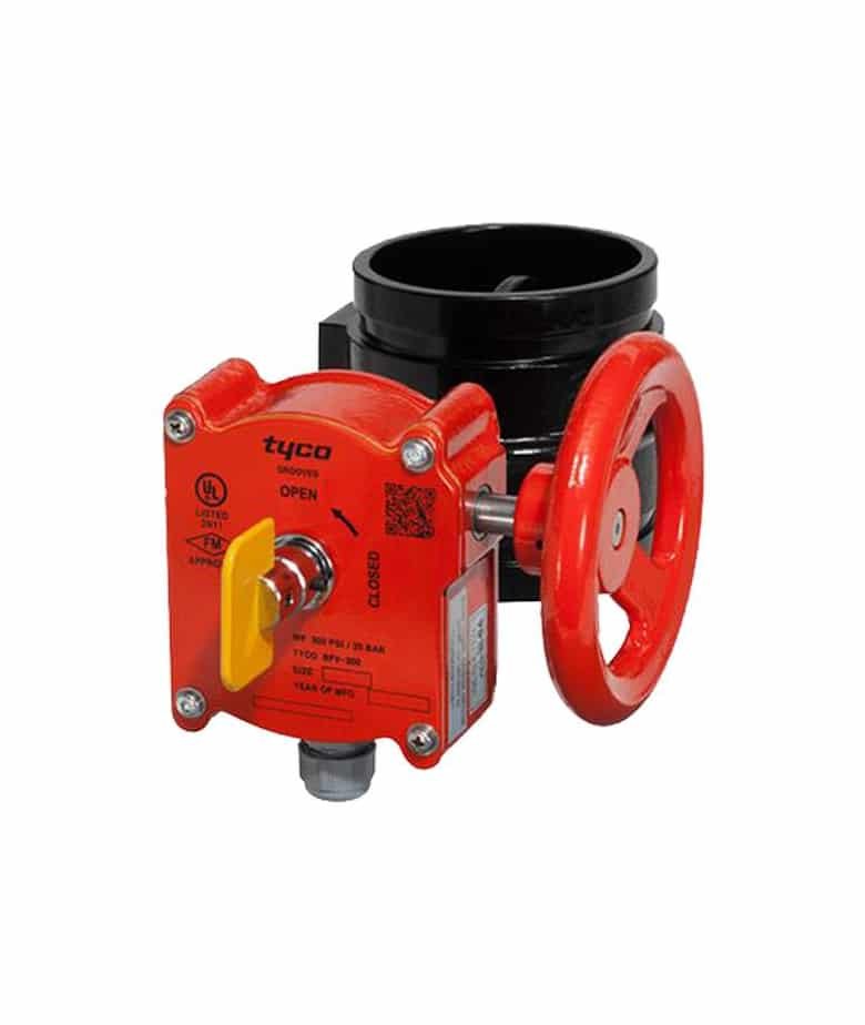 Válvula Mariposa Tyco BFV-300 con Tamper Switch (UL/FM)